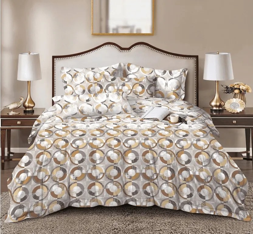 Obliečky z mikrovlákna CIRELLO hnedo-sivé Rozmer obliečky: 70 x 90 cm | 140 x 200 cm