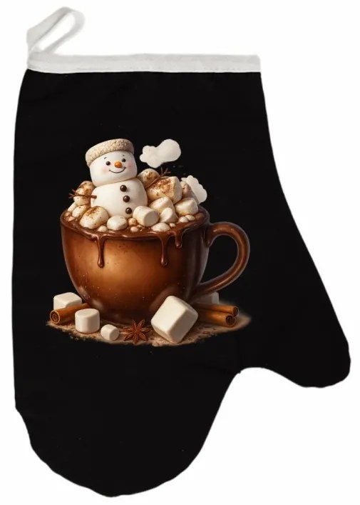 Vianočná kuchynská rukavica Choco EMI, hnedá