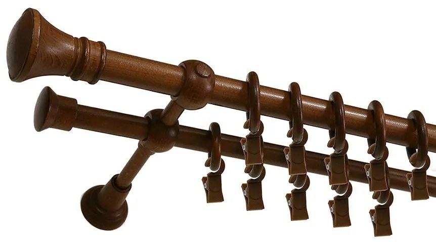 Garniža helios fi25 II 300cm dub