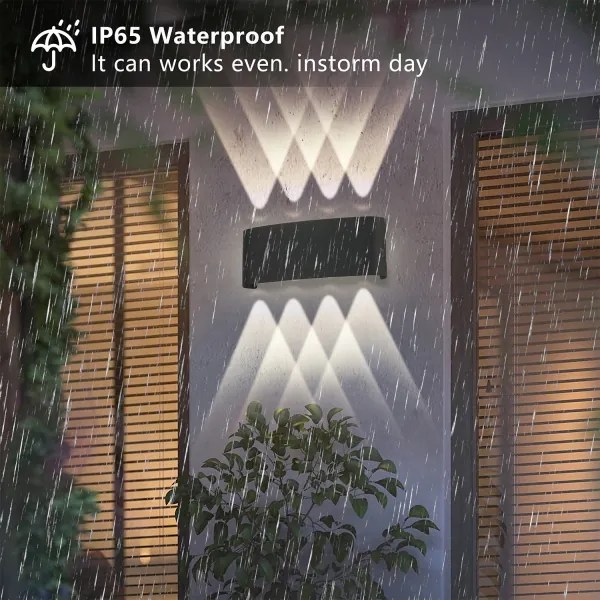 Brilagi - LED Vonkajšie nástenné svietidlo FLAREBOX LED/8W/230V čierne IP65