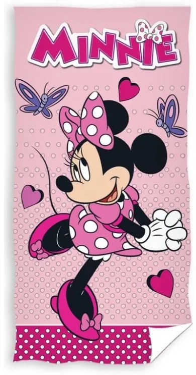 Detská osuška Minnie slečna Zamilovaná 70x140 cm