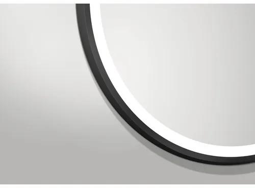 LED zrkadlo do kúpeľne DSK Black Circular 80 cm