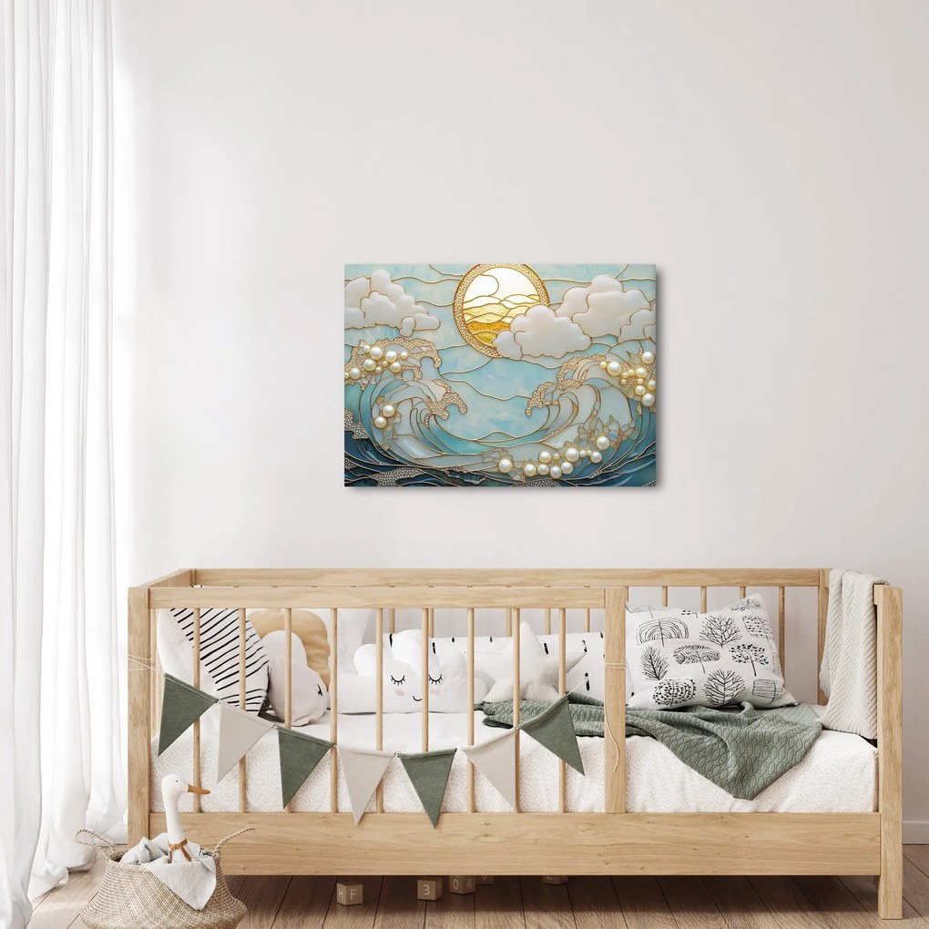 Obraz - 3D perly v oceáne (70x50 cm)