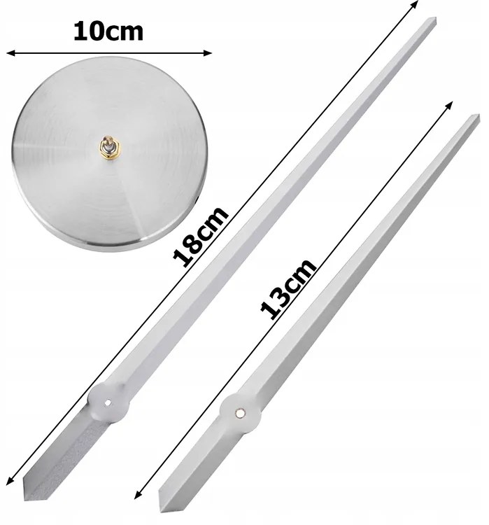 Verk 27062 Dizajnové 3D nalepovacie hodiny 130 cm strieborné