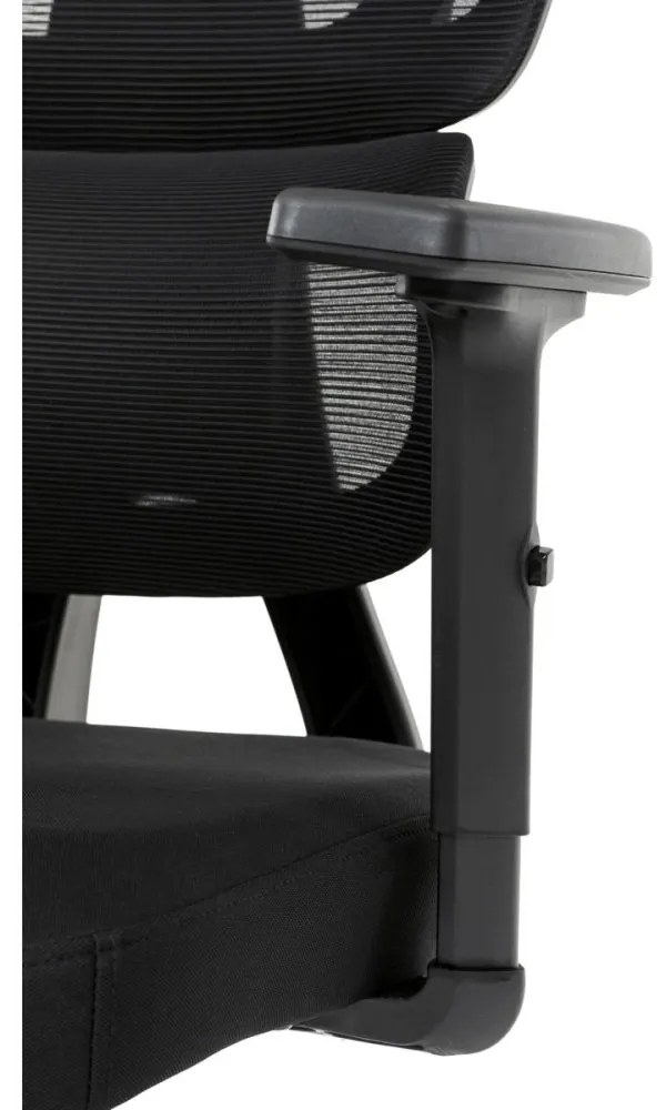 Kancelárska ergonomická stolička MARIA — látka, čierna