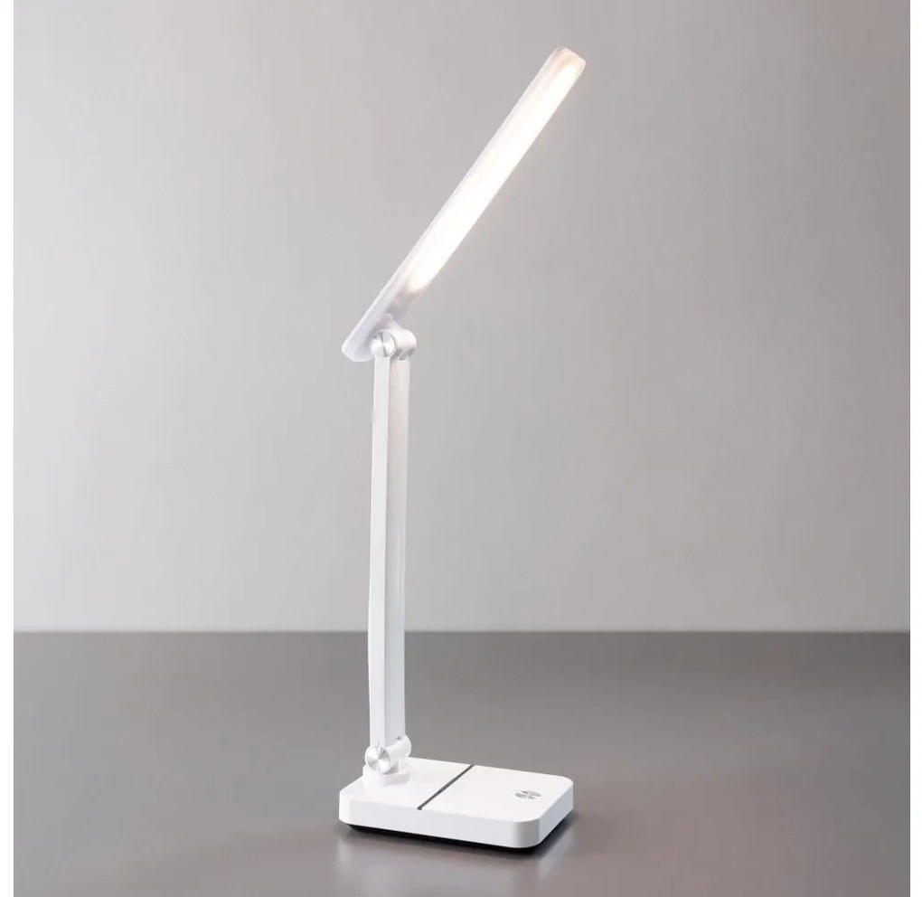 Zuma Line 1949-WH-LED Nabíjacia stolná lampa LED/8W/1200 mAh 3000/4500/6000K biela ZL0750