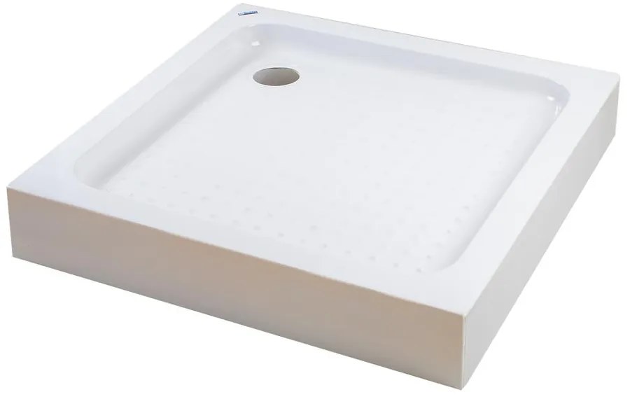 Almagro 80x80x13,5 cm Štvorcová, akrylová sprchová vanička, so sifonom