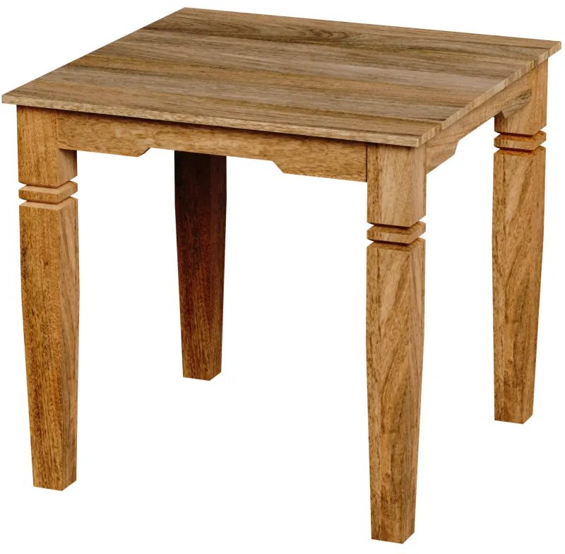 Jedálenský stôl Guru 80x80 z mangového dreva Mango natural