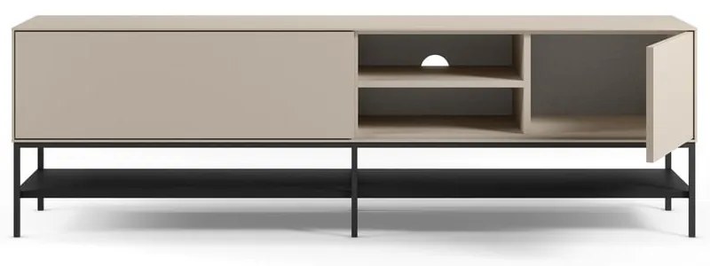 Krémový TV stolík 180x55x35 cm Amira – Marckeric