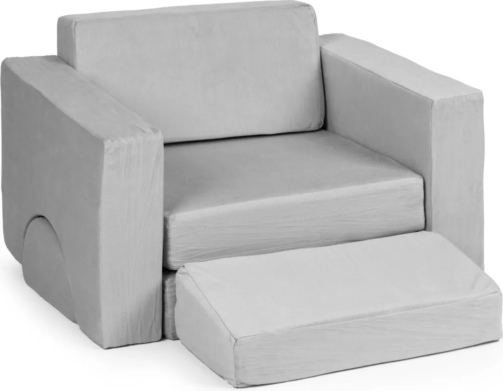 Dětské modulární křeslo DIY šedé