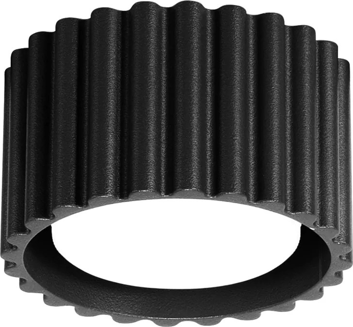 Stropné svietidlo Aura, 1x čierne hliníkové tienidlo, (6 cm)