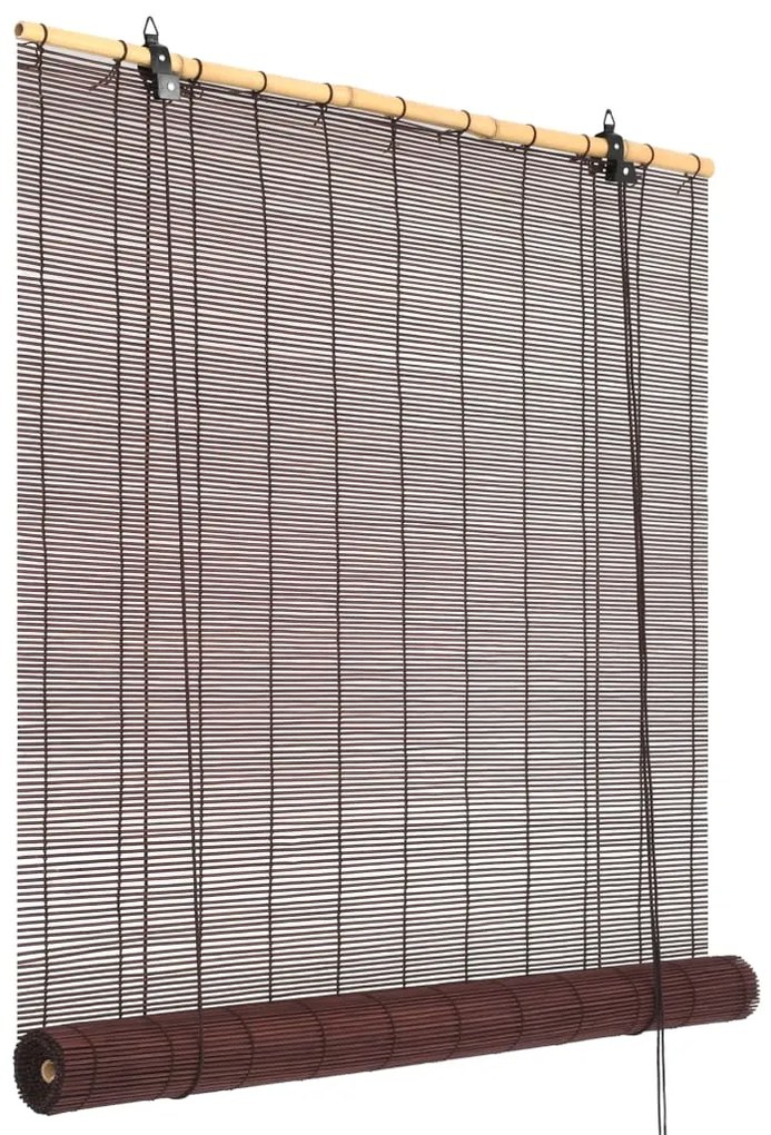 vidaXL Roleta, bambus 150x220 cm, tmavohnedá