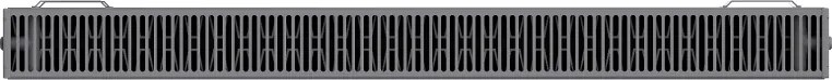 Mexen, Mexen Flat CF22 panelový radiátor 600 x 2000 mm, bočné pripojenie, 3165 W, antracit - W422F-060-200-66
