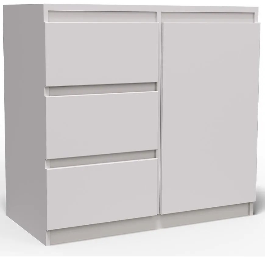 Komoda Merg 3S1F biela