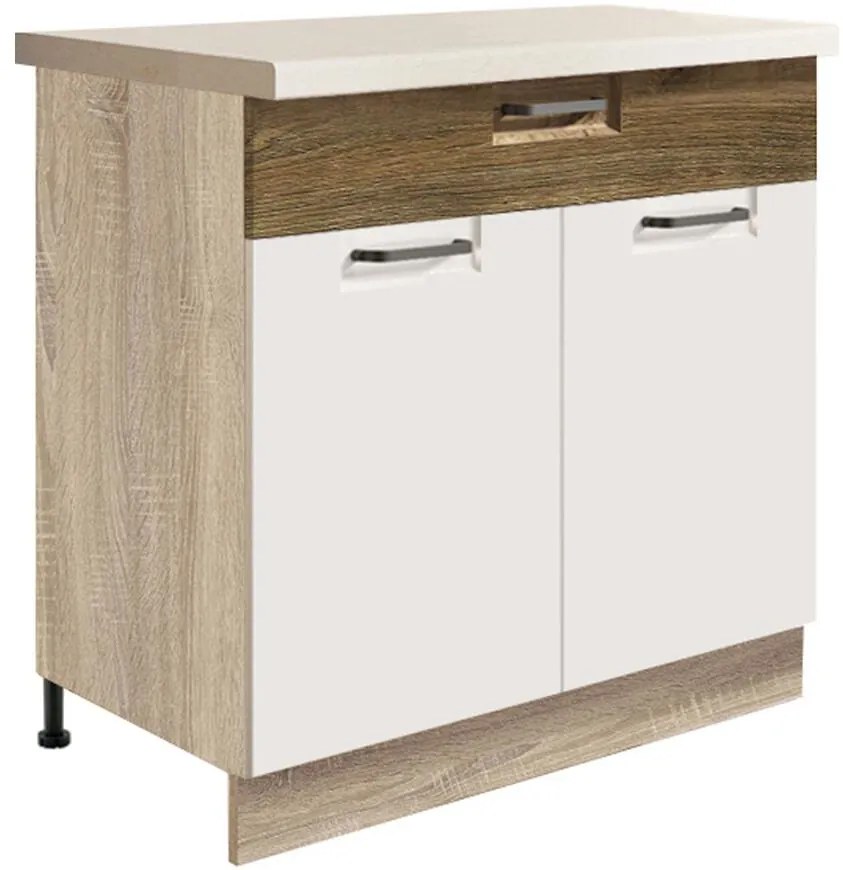 Skrinka do kuchyne Favorit 6d Sonoma/White+Ribbeck