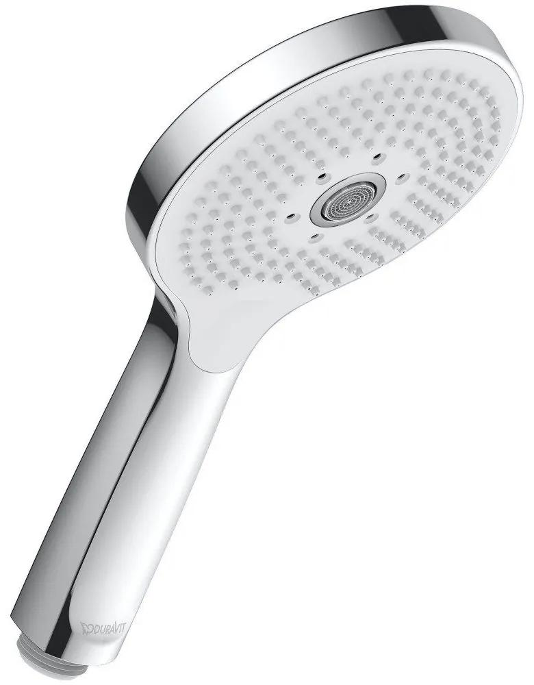 DURAVIT ručná sprcha 3jet Click, priemer 120 mm, chróm/biela, UV0650017010