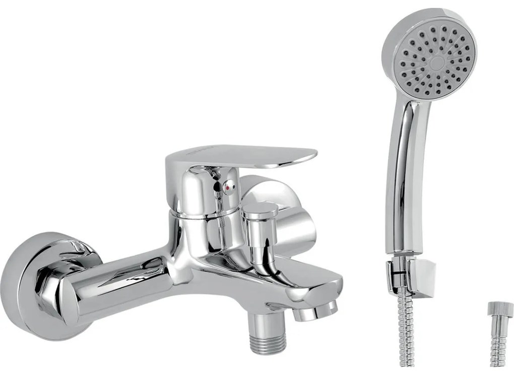 Novaservis - Vaňová sada s batériou TITANIA COSMOS lesklý chróm