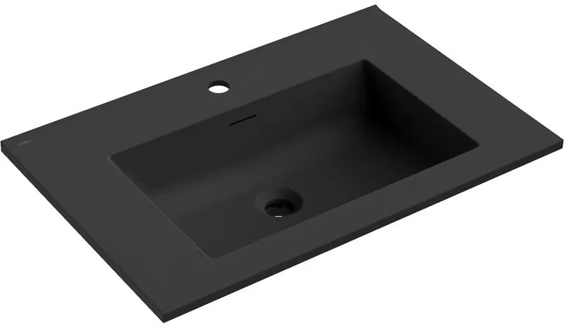 Mexen Otis, umývadlo na zapustenie 71 x 46,5 cm, čierna matná, 25187071