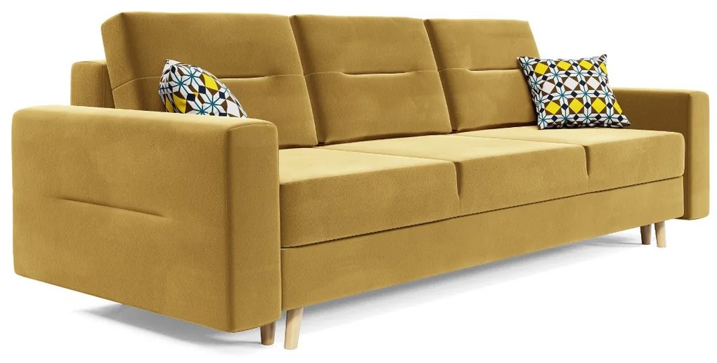 Rozkladacia čalúnená pohovka BERGEN, 230x87x87, itaka 15