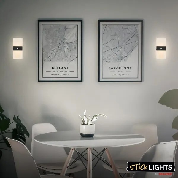 Briloner 3888015 - LED dobíjateľné nástenné svietidlo so senzorom AURA LED/2,5W/5V 1800 mAh čierne