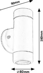 Rabalux MEDINA vonkajšie nástenné svietidlo 8833