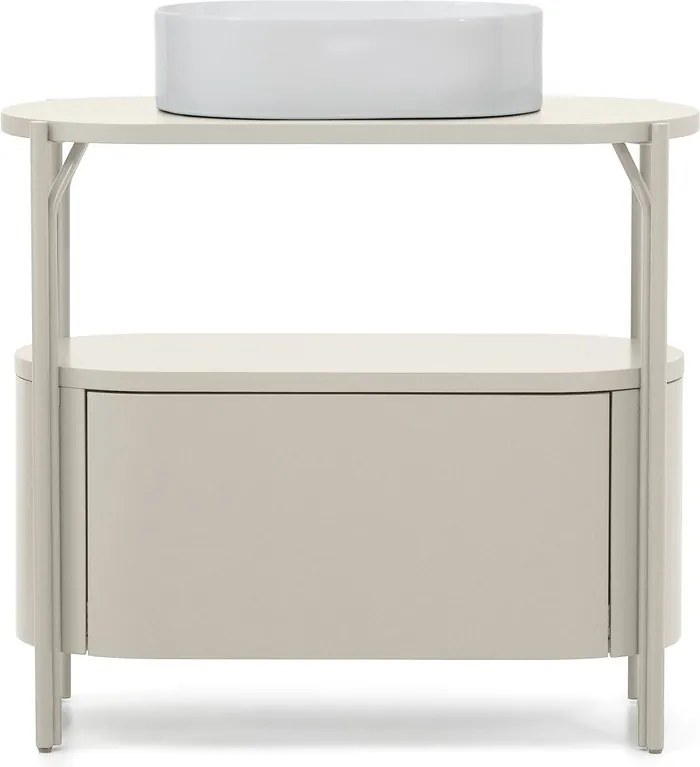 Biela skrinka pod umývadlo 90x81 cm Arely – Kave Home