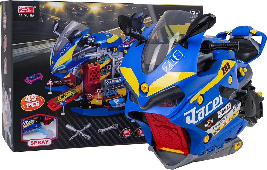 Ramiz Parkovanie MEGA s funkciou dymu Motocykel