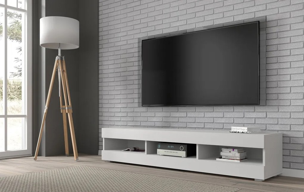 TV stolík/skrinka Mantra (biela). Akcia -20%. Vlastná spoľahlivá doprava až k Vám domov. 1124839