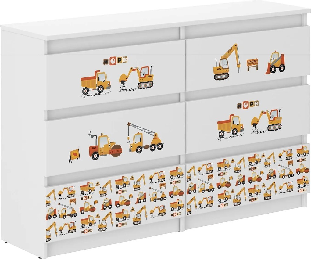 Wooden Toys Detská komoda R-120 STAVEBNÉ NÁRADIE