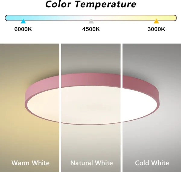 Brilagi - LED stropné svietidlo POOL LED/60W/230V 3000/4000/6000K 60 cm ružová