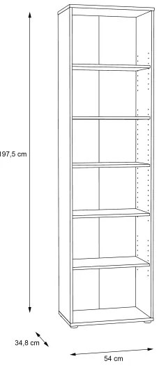 Knižnica URAN dub artisan