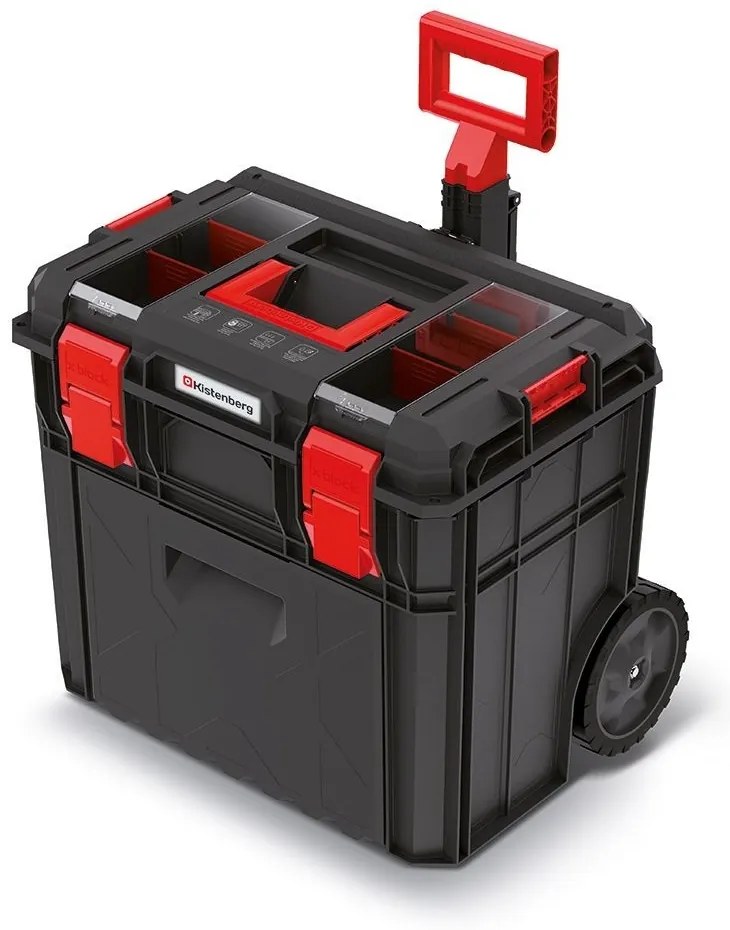 Kufor s kolieskami A, 51 cm, priehradka a organizér, čierna