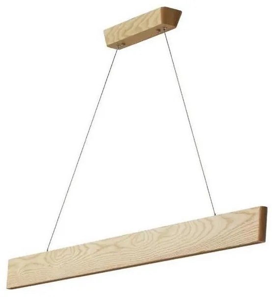 LED Luster na lanku LED/22W/230V 4000K 120 cm jaseň/masív