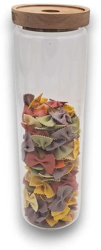 Orion Dóza na potraviny, sklenená, s akáciovým vekom BOROSIL, 1,5 l