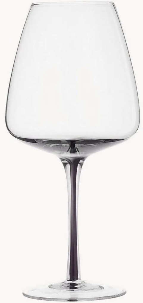 Ručne fúkaný pohár na červené víno Smoke