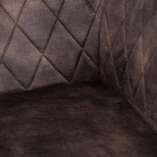 Jedálenská stolička SATORI zamatová hnedá 894485