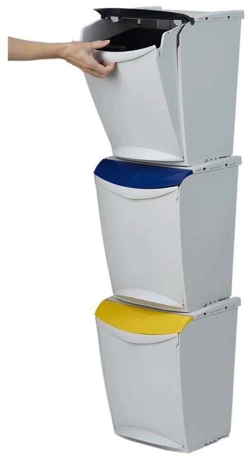 Denox Ekosystem odpadkový kôš na triedený odpad 25 l, zelený - sklo