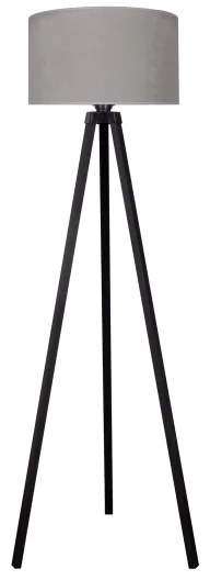 Brilagi - Stojacia lampa VELVET 1xE27/60W/230V wenge/šedá