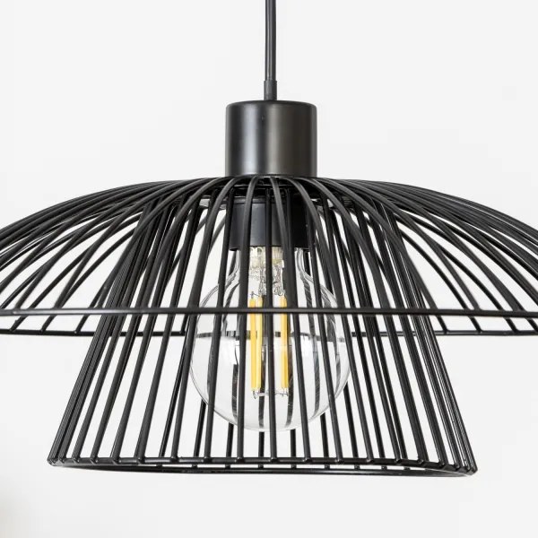 Brilagi - LED luster na lanku CERIA WIRE 1xE27/40W/230V pr. 38 cm čierna