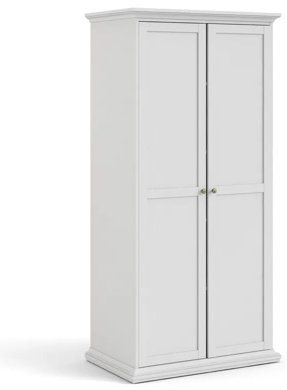 Biela šatníková skriňa 96x201 cm Paris – Tvilum