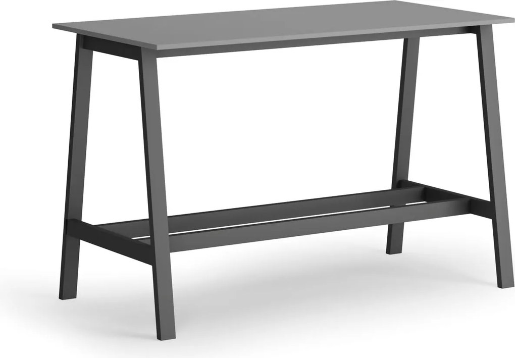 Vysoký barový stôl, 1600 x 800 mm, grafit