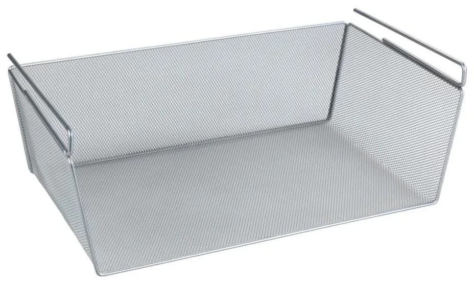 WENKO 53143100 - Strieborný košík 49x28 cm