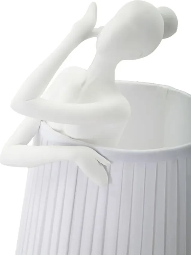 Stolná lampa Balet 62,5 cm biela