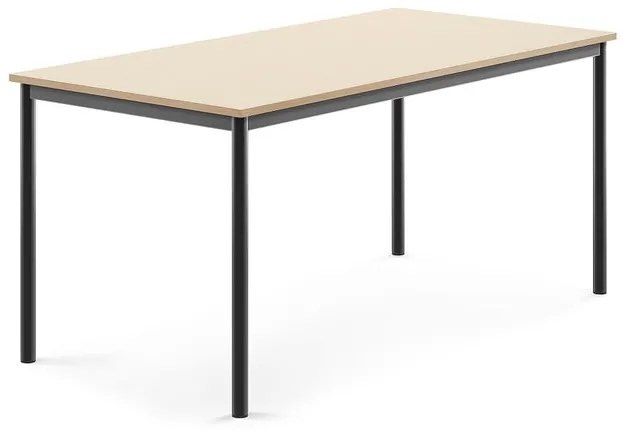 Stôl BORÅS, 1600x800x720 mm, laminát - breza, antracit