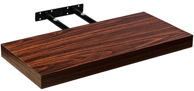 STILISTA VOLATO 31071 Nástenná polica - tmavé drevo 90 cm