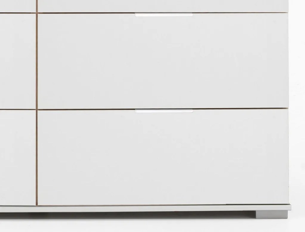 Zásuvková komoda Easy Plus, 130 cm, biela