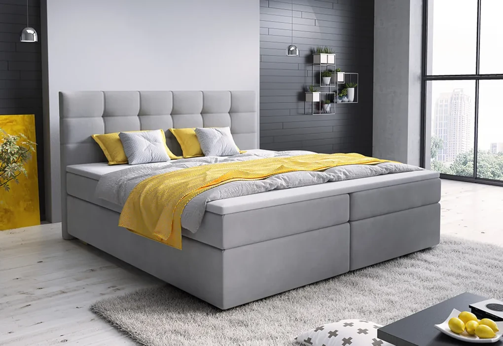 Čalúnená posteľ boxspring GLOSE, 180x200, cosmic 10