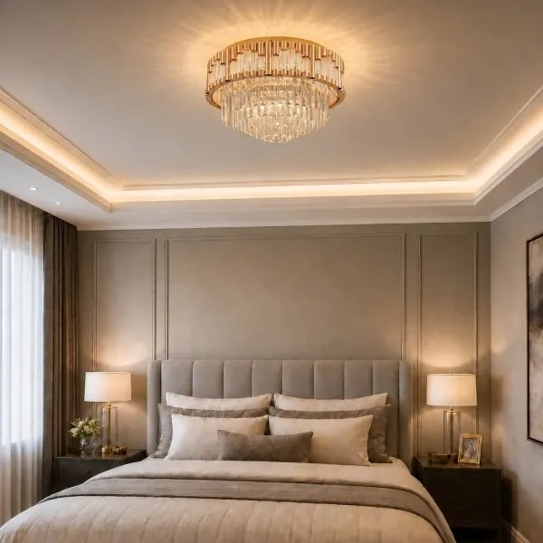 BRILAGI - LED stmievateľné stropné svietidlo CROWN LED/41W/230V pr. 48 cm zlaté + DO