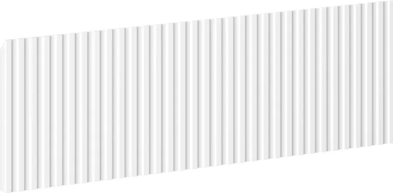 Mexen Mexen, Rýhované čelo pre korpus kúpeľňovej skrinky 60 x 20 cm, biela matná, 91A20-0600-235-1-01