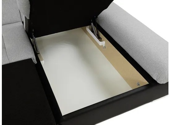 Rohová sedacia súprava s funkciou spania Laviva Sale, Dostupné poťahy: ekokoža Soft 017 + Lux 06 + Lux 05, Strana: ľavá